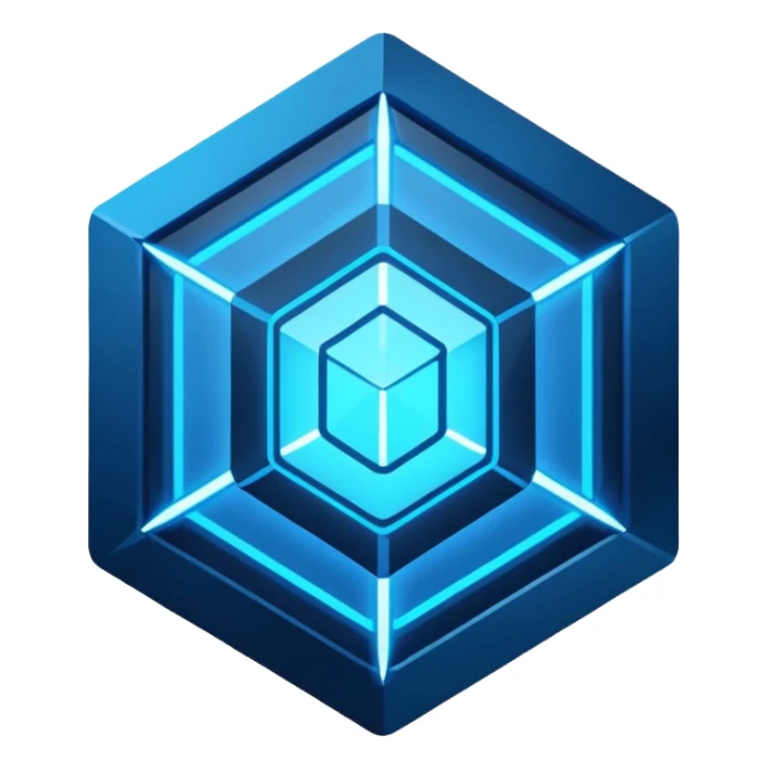 neon cyberpunk-themed icon representing insight sticker