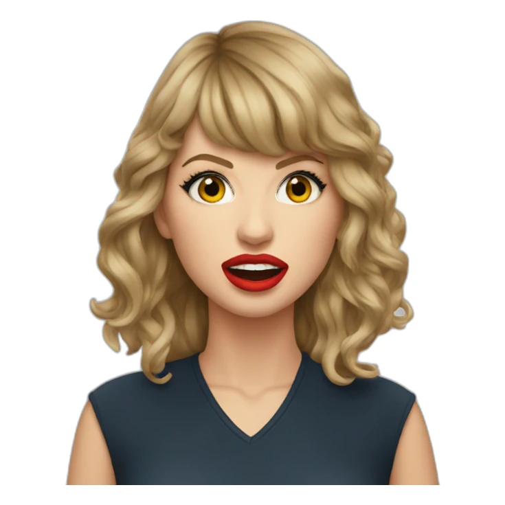 taylor-swift-mouth-bbc sticker