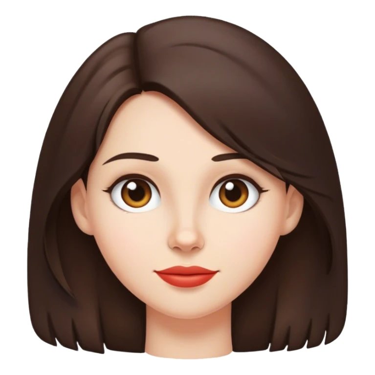 Airhead brunette woman sticker