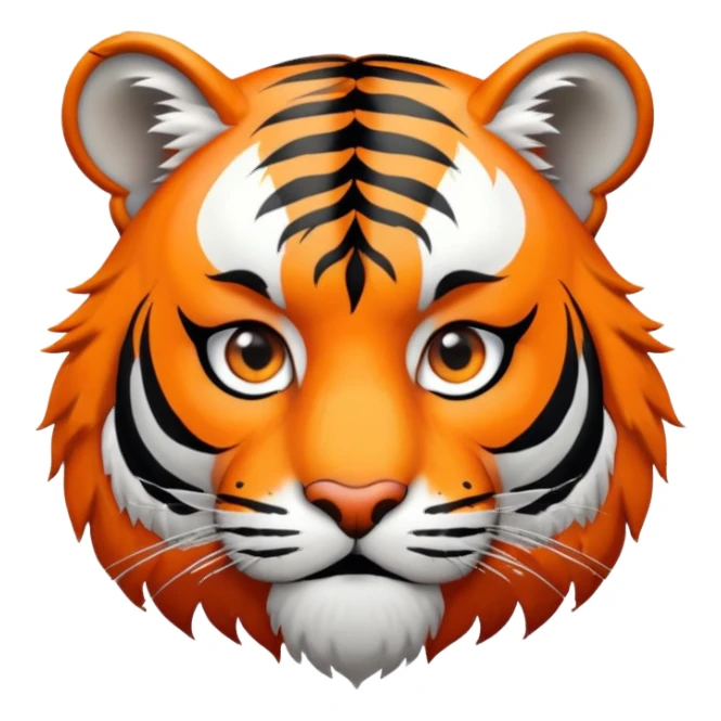 Tiger pirate with eye patch sticker