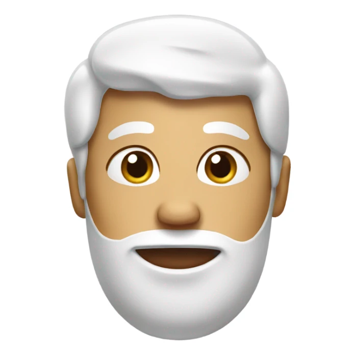 emoji with mayo on face sticker