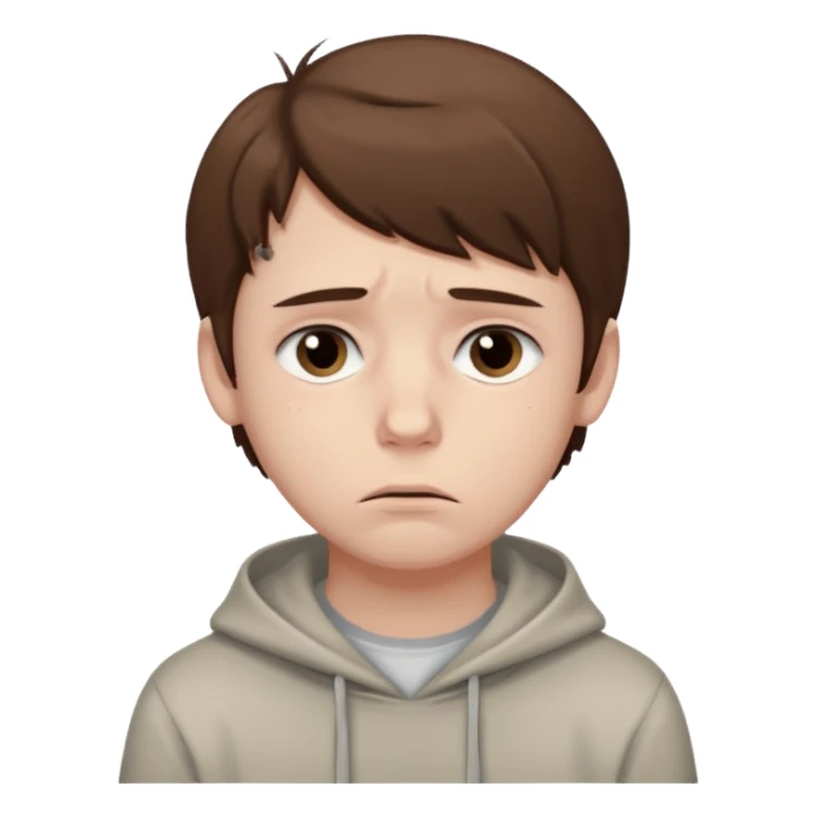 sad boy sticker