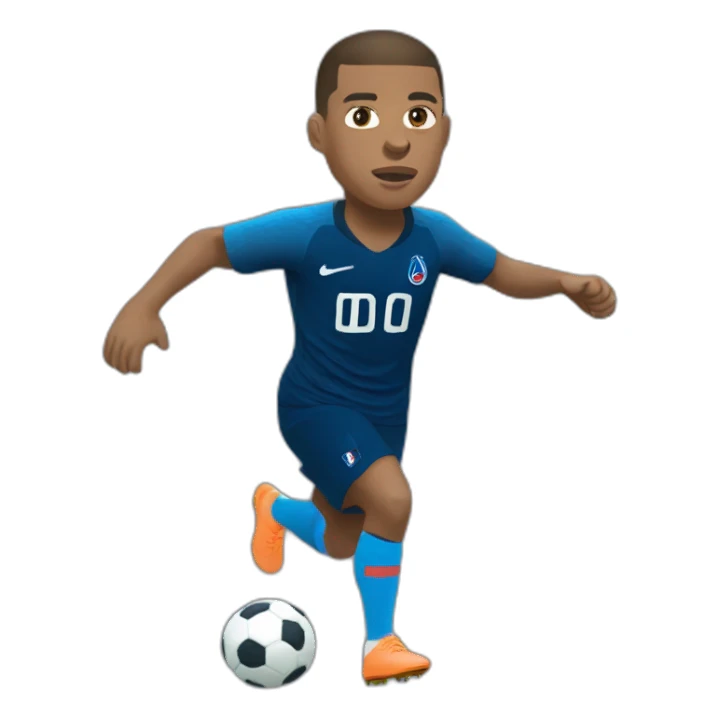 Mbappé de dos sticker