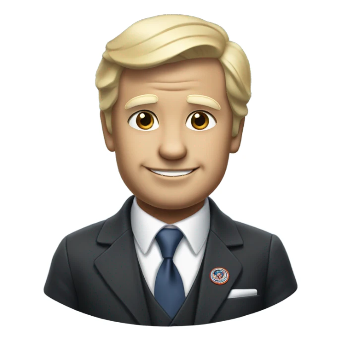 tomas the tank engine as president sticker