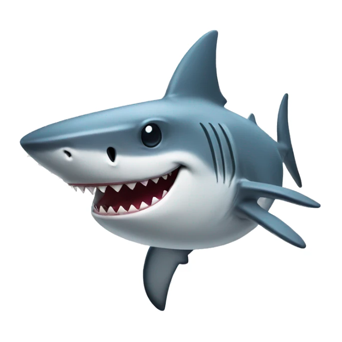 shark with a hat sticker