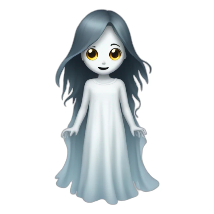 Ghost girl sticker