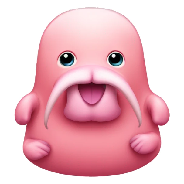Pink walrus sticker