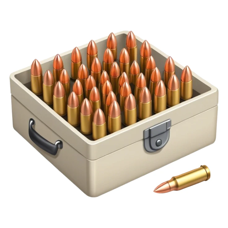 box of bullets sticker