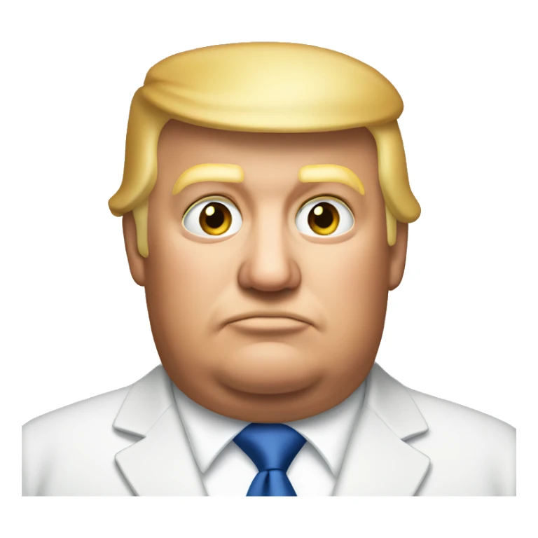 obese donald trump sticker