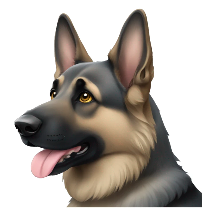 Grey German Shepherd sticker