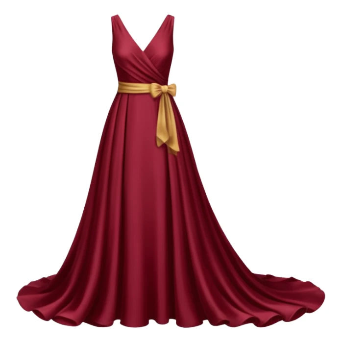 Burgundy dress sticker