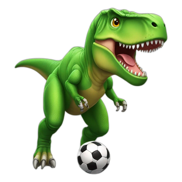 T-rex soccer sticker