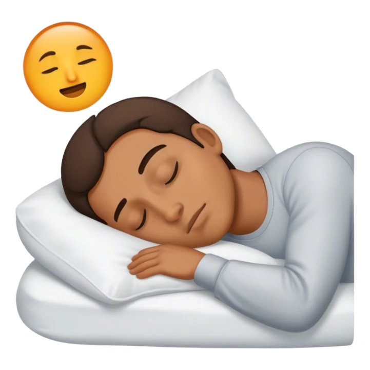 guy sleeping sticker
