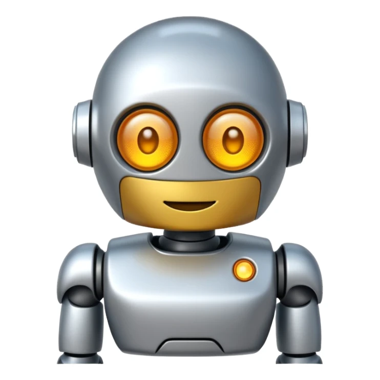 friendly robot emoji sticker