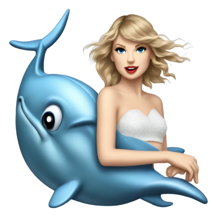 Taylor swift on a dolphin sticker