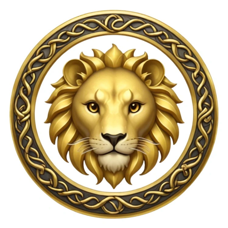 Elder Scrolls Online Lion Ouroboro sticker