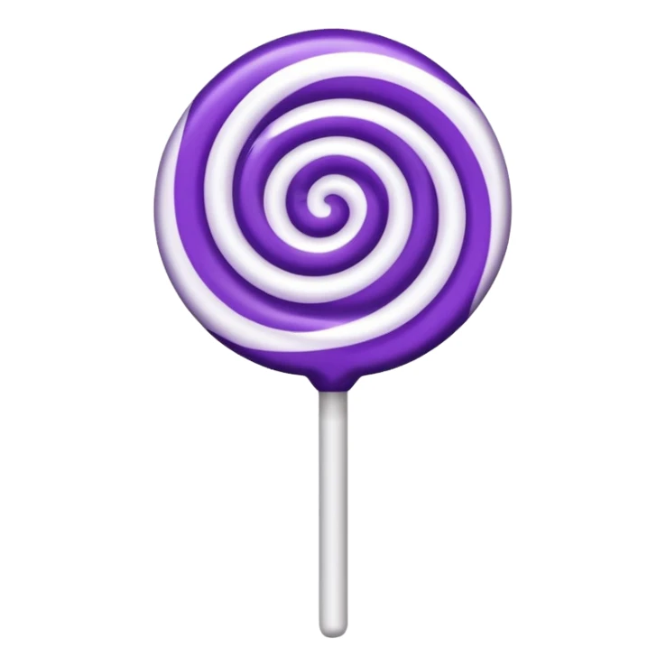 lolipop luminous purple and white sticker
