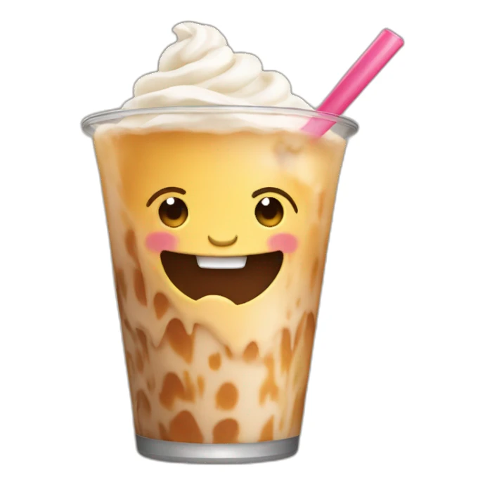 Tatortot drinking a milkshake sticker