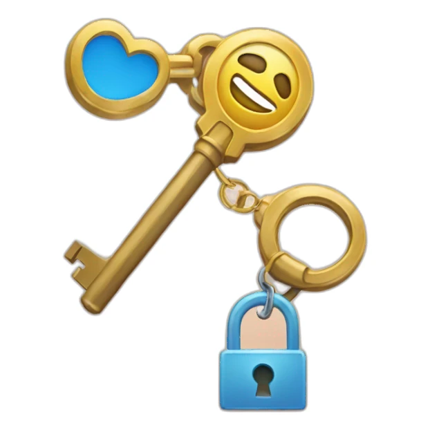 an account icon next to a keys icon sticker