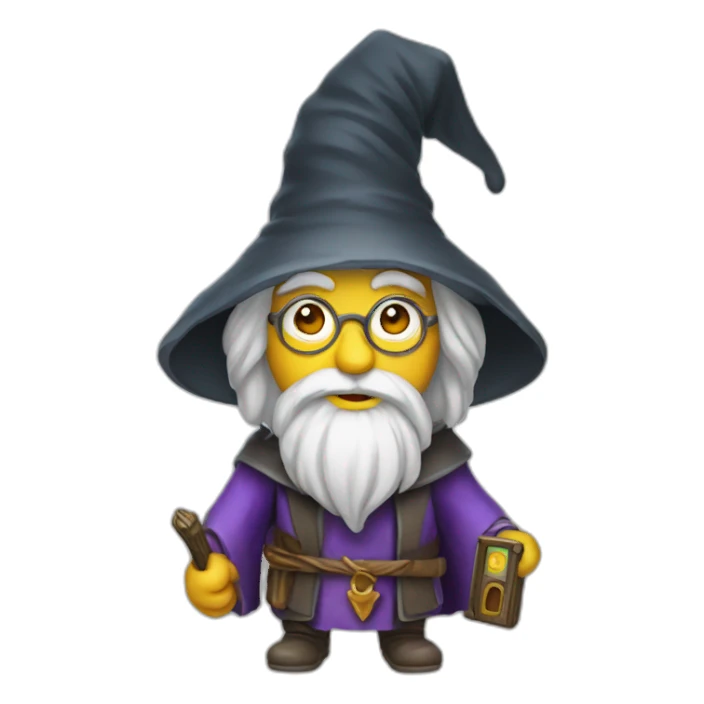 A computer wizard sticker