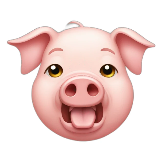 pig-crying sticker