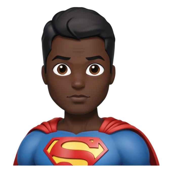 Superman black sticker
