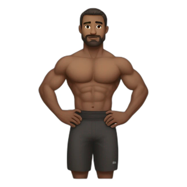buff iman gadzhi with hands on hips sticker