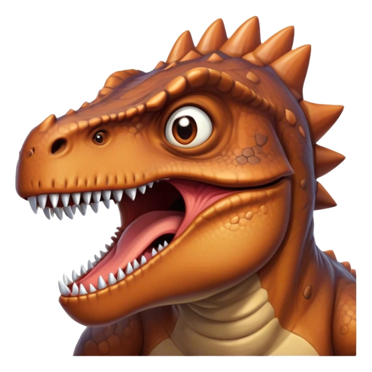 Angry dinosaur sticker