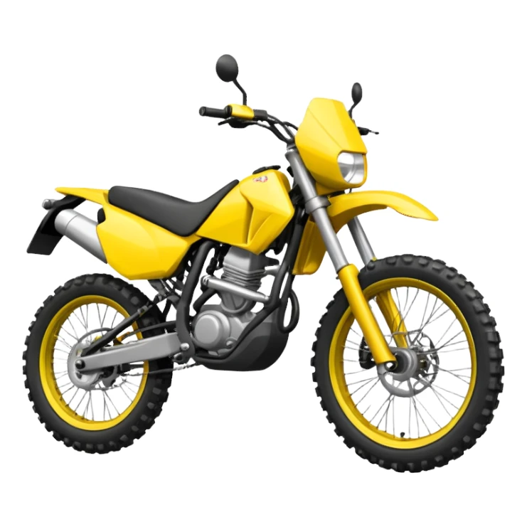 yellow enduro bike sticker