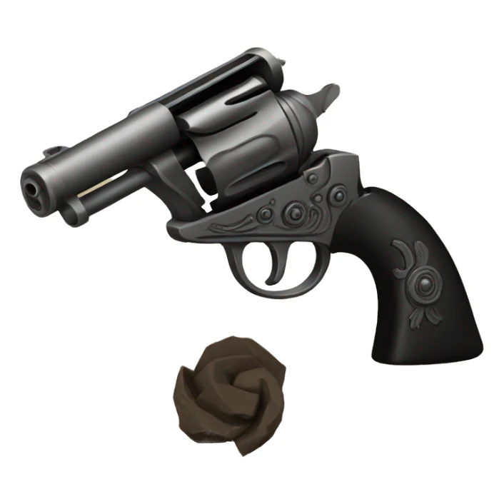 black powder revolver sticker