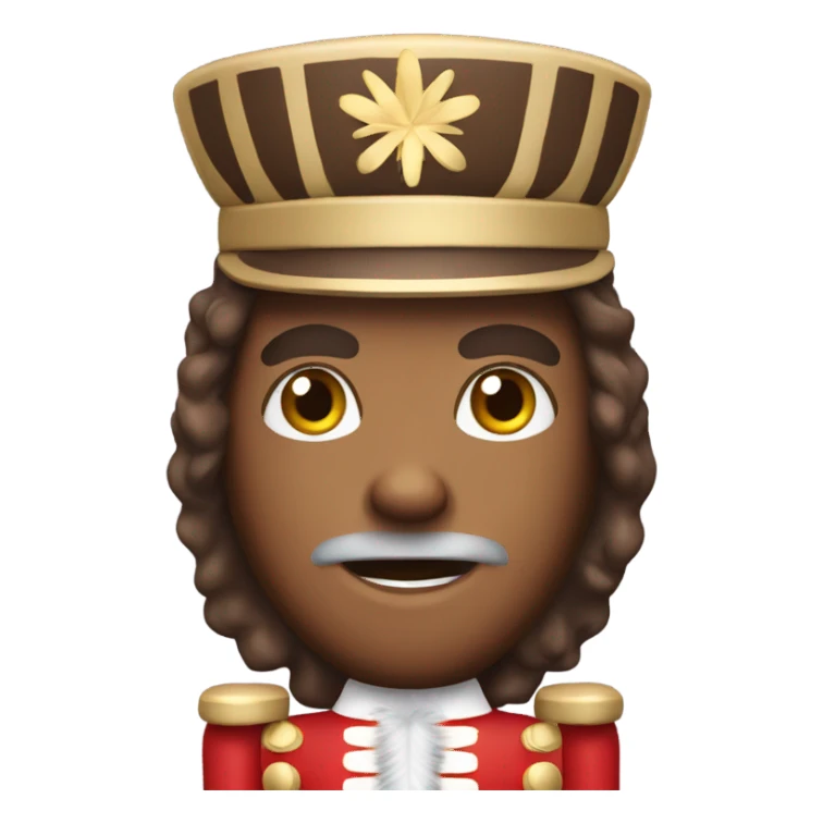 nutcracker, hair brown with torso sticker