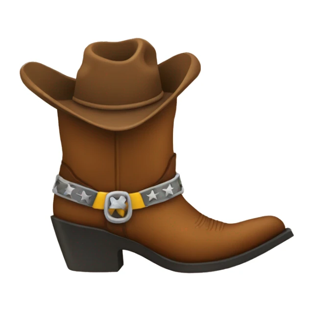 Cowboy boot sticker