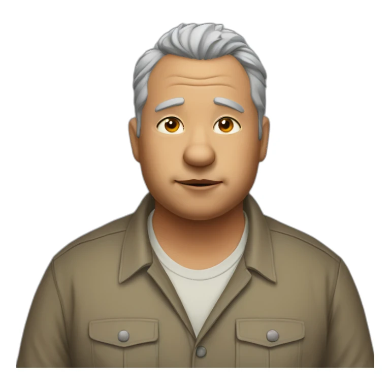 Jackal as chubby mature male sticker