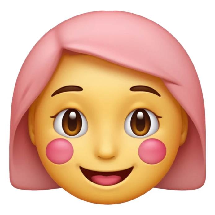 blushing emoji sticker