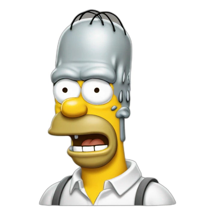 homer-simpson choqué sticker