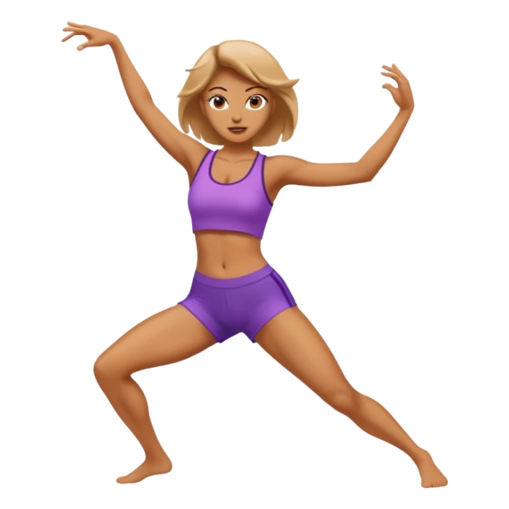 Woman dancing violently  sticker