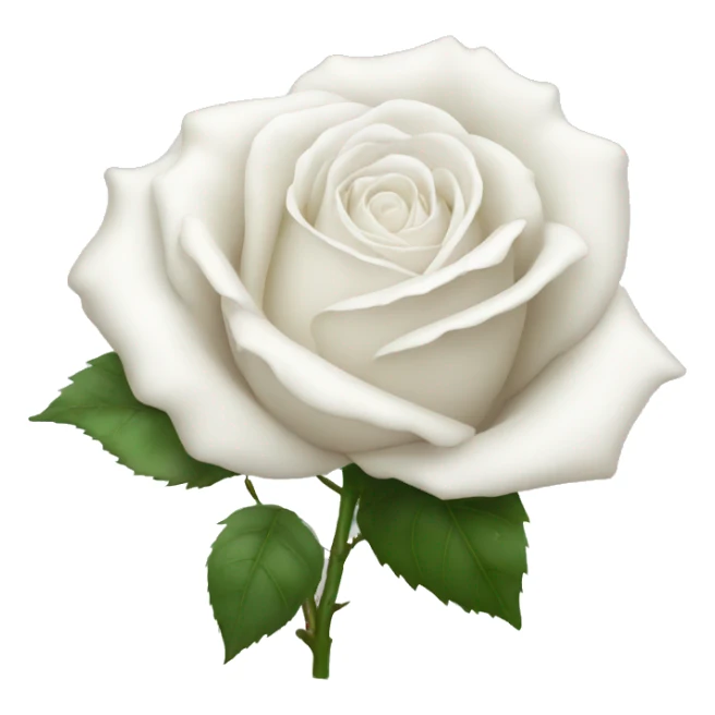White rose sticker