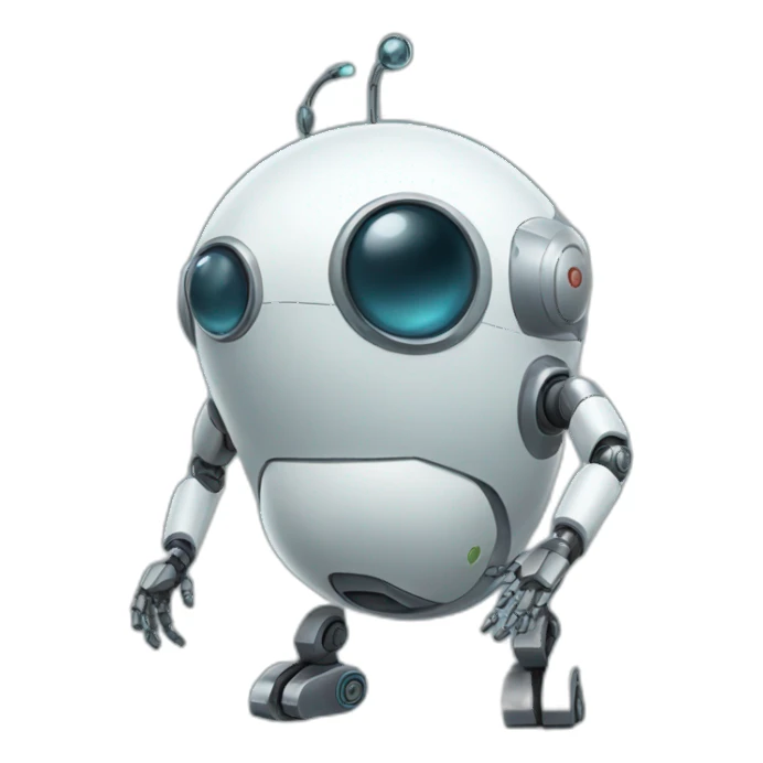 pregnant robot sticker