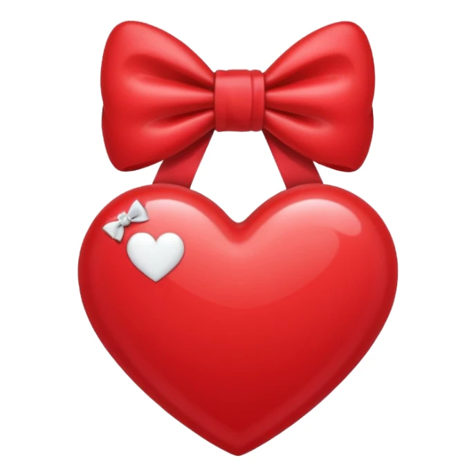 heart with a bow, kpop sticker