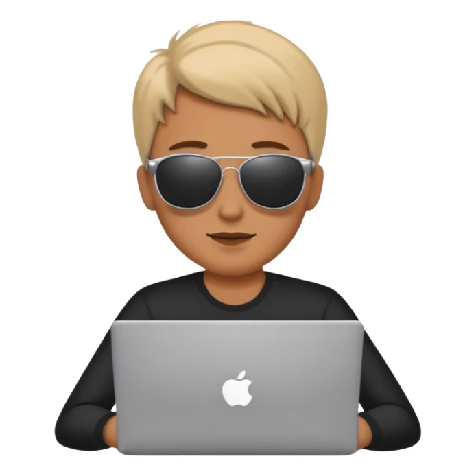 laptop und im hintergrund einen strand sticker