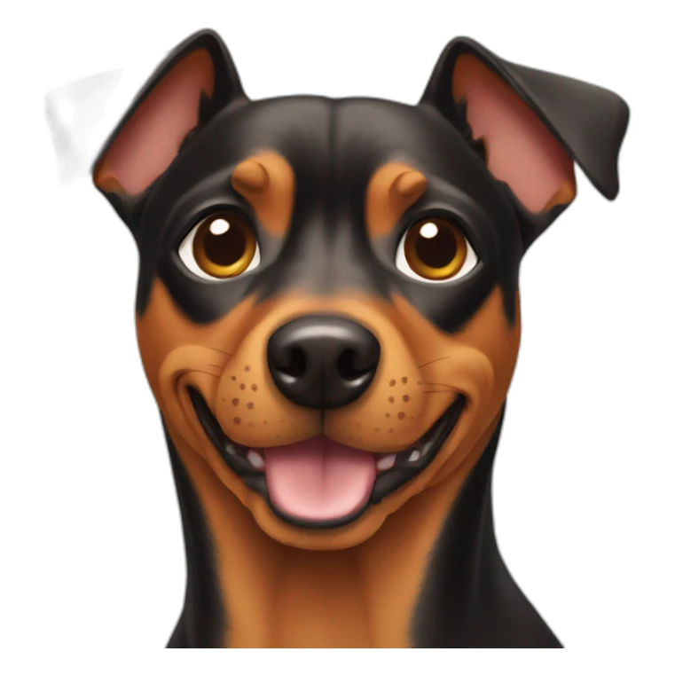 full pinscher dog sticker