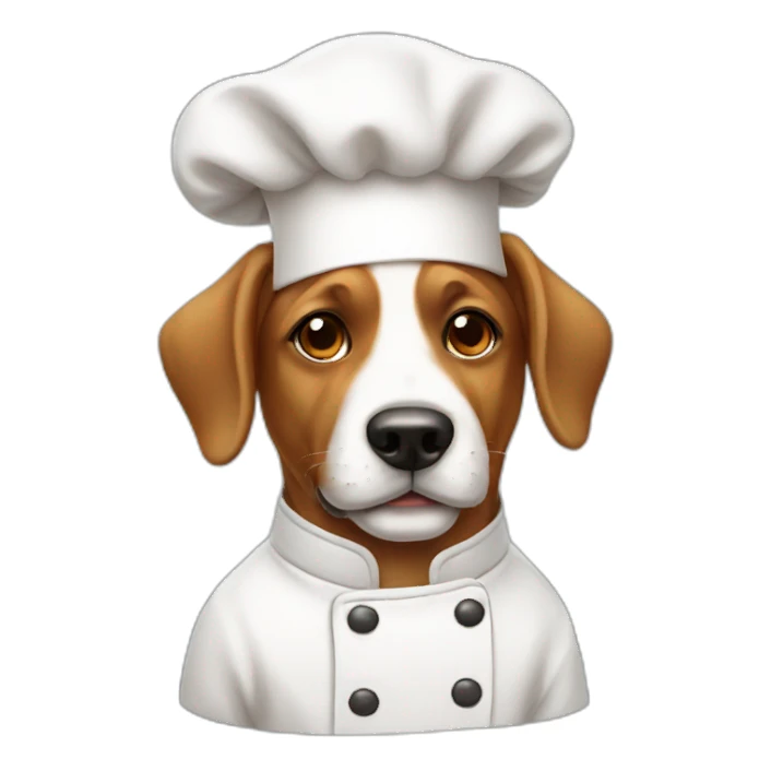 chef dog sticker