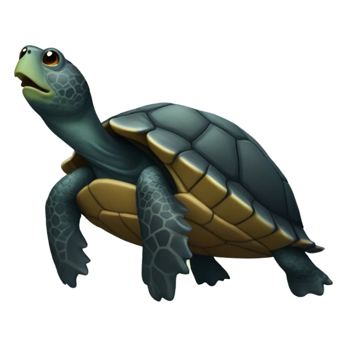 Black turtle who can’t breathe sticker