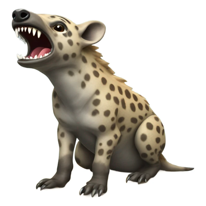 Hyena eat dolphin sticker