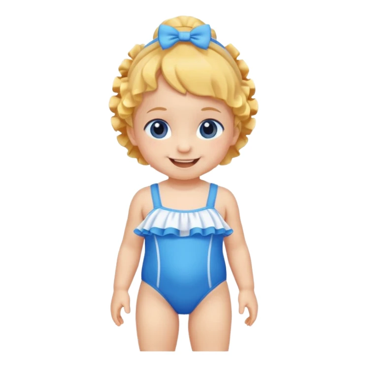 Baby swimsuit sticker