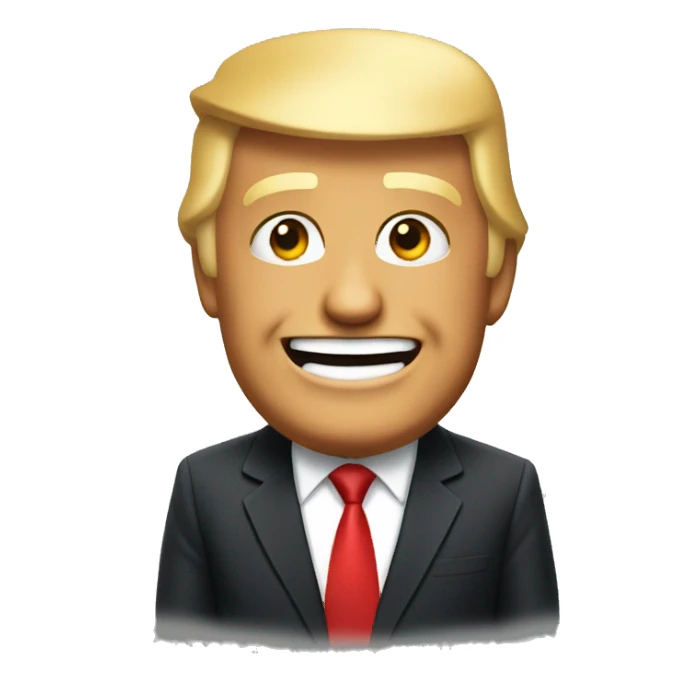 Donald Trump happy sticker