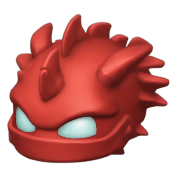 head hat Red dragon epic pixel sticker