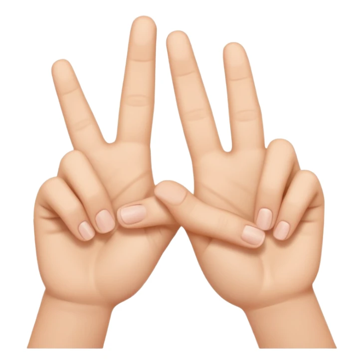 i would like two hands doing the JUL sign  sticker