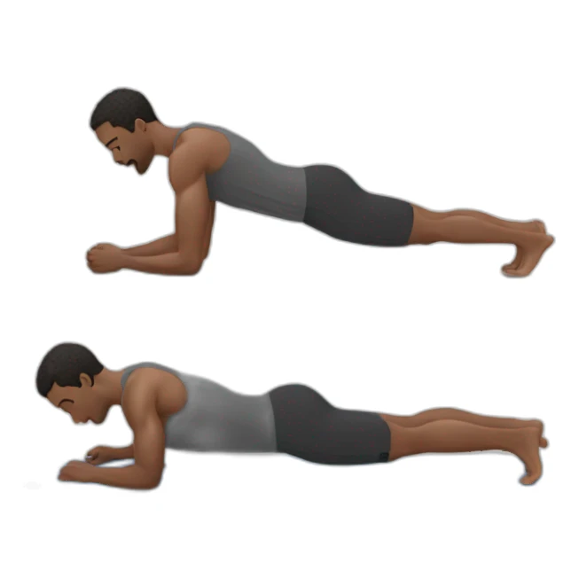 Man doing planks sticker
