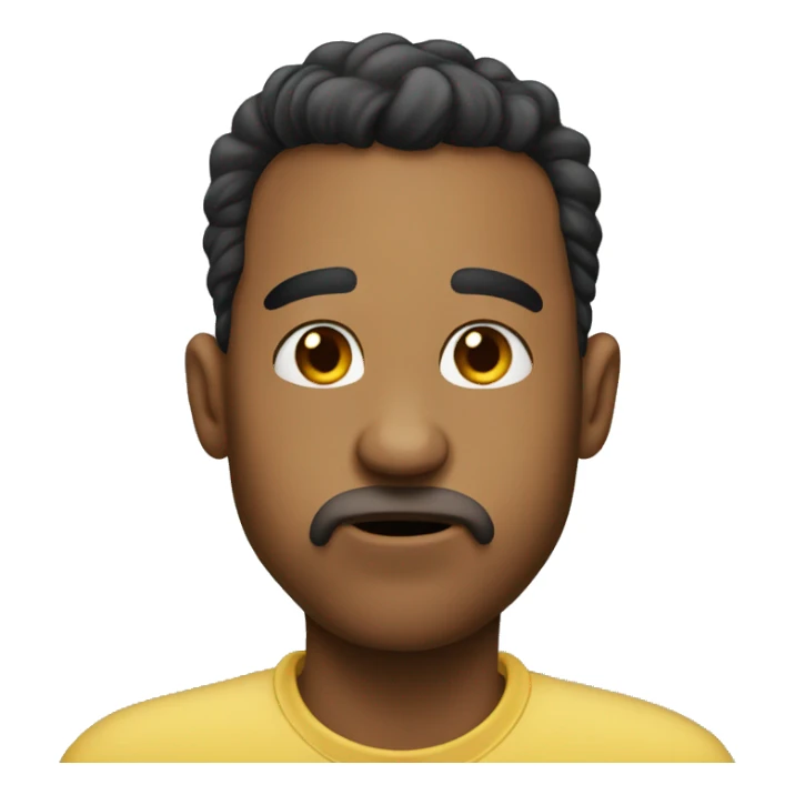 Emoji with rizz biting bottom lip sticker